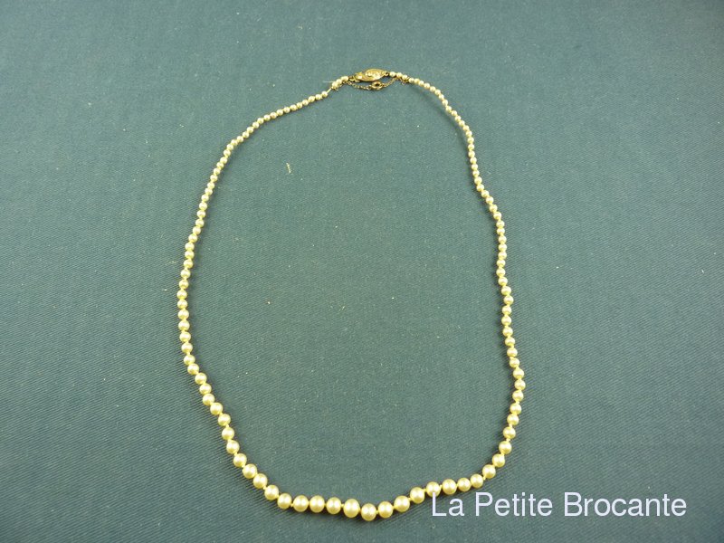 Collier Ancien En Perles - Bijou Vintage Occasion